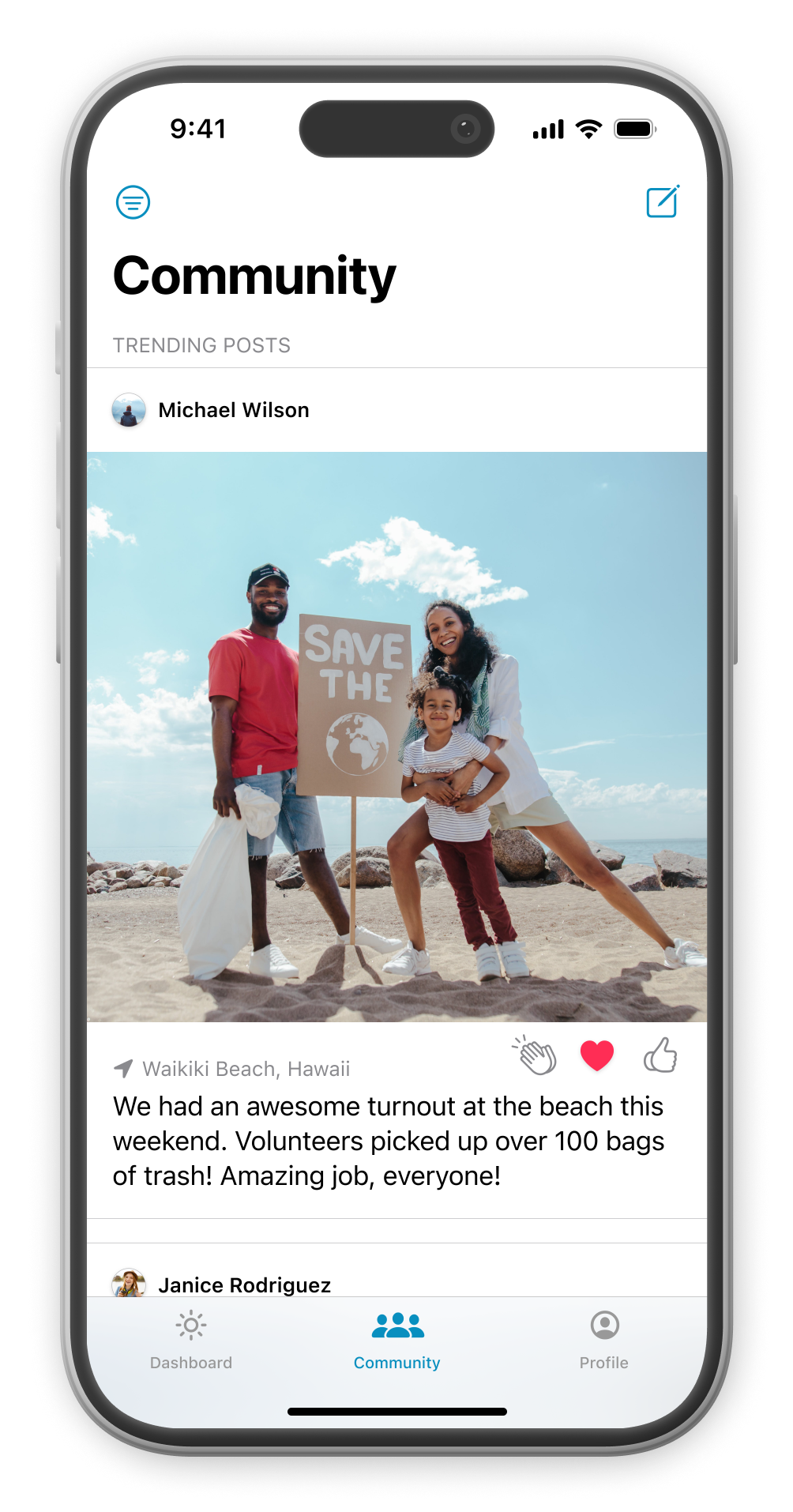 Image of the Cleaner Coast mockup.